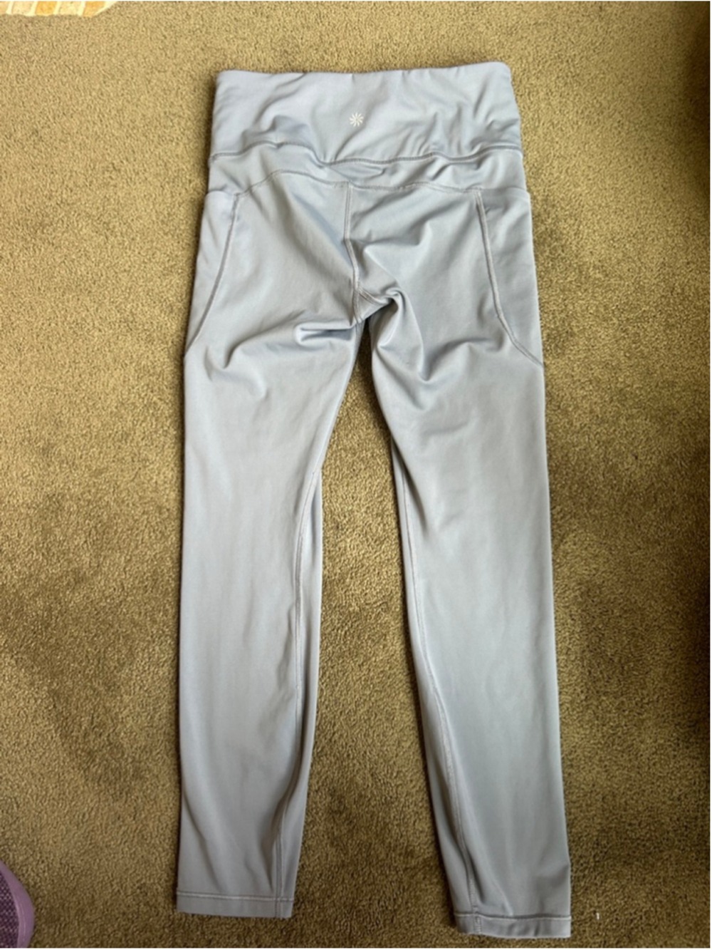 Women's Athleta Ultimate Stash High Rise 7/8 Legging S Coastline Blue - Picture 4 of 11